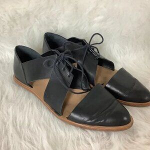 Loeffler Randall Black Willa Lace-up Flat